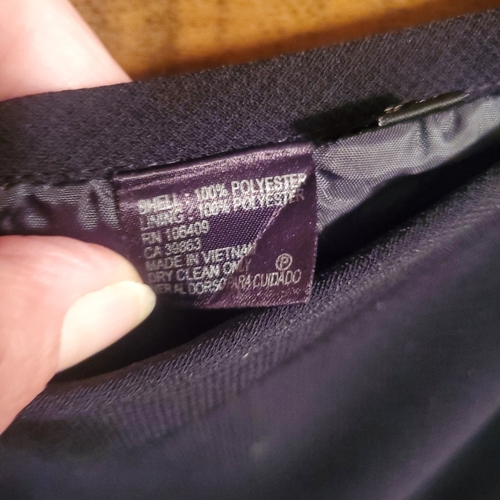 Preston & York Black Lined Skirt Size 16 - Picture 6 of 7